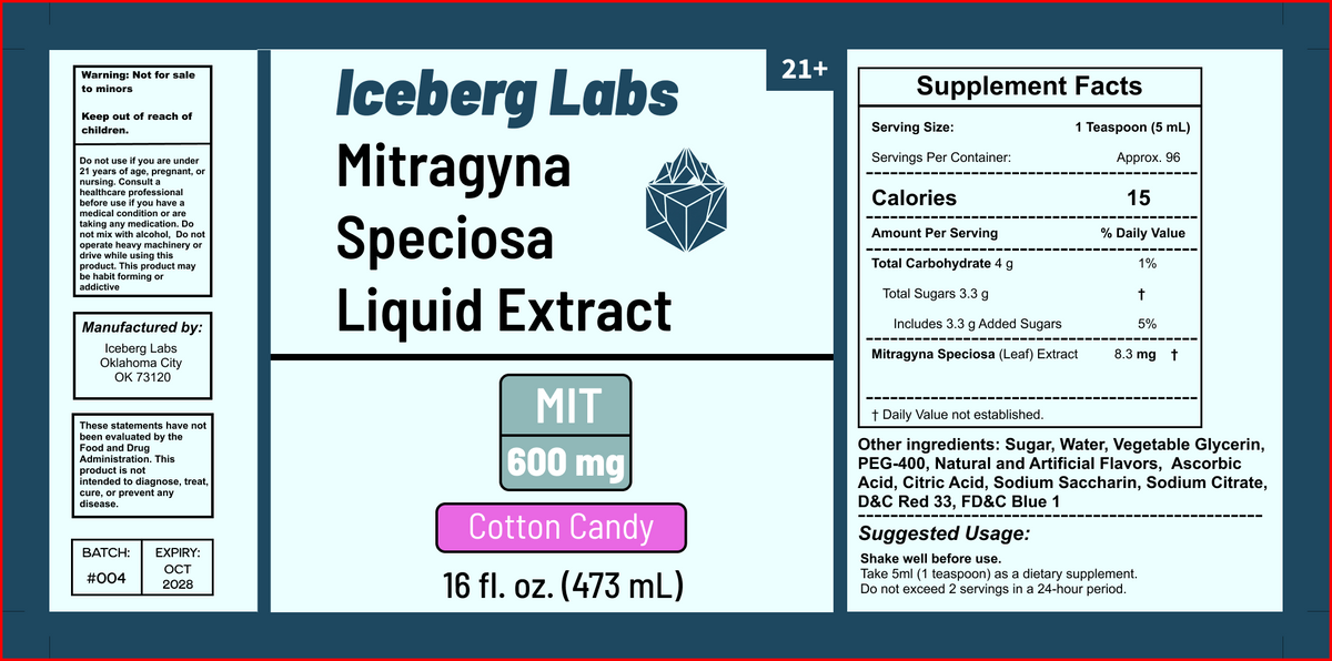 16oz MIT Liquid Extract - 400mg MIT