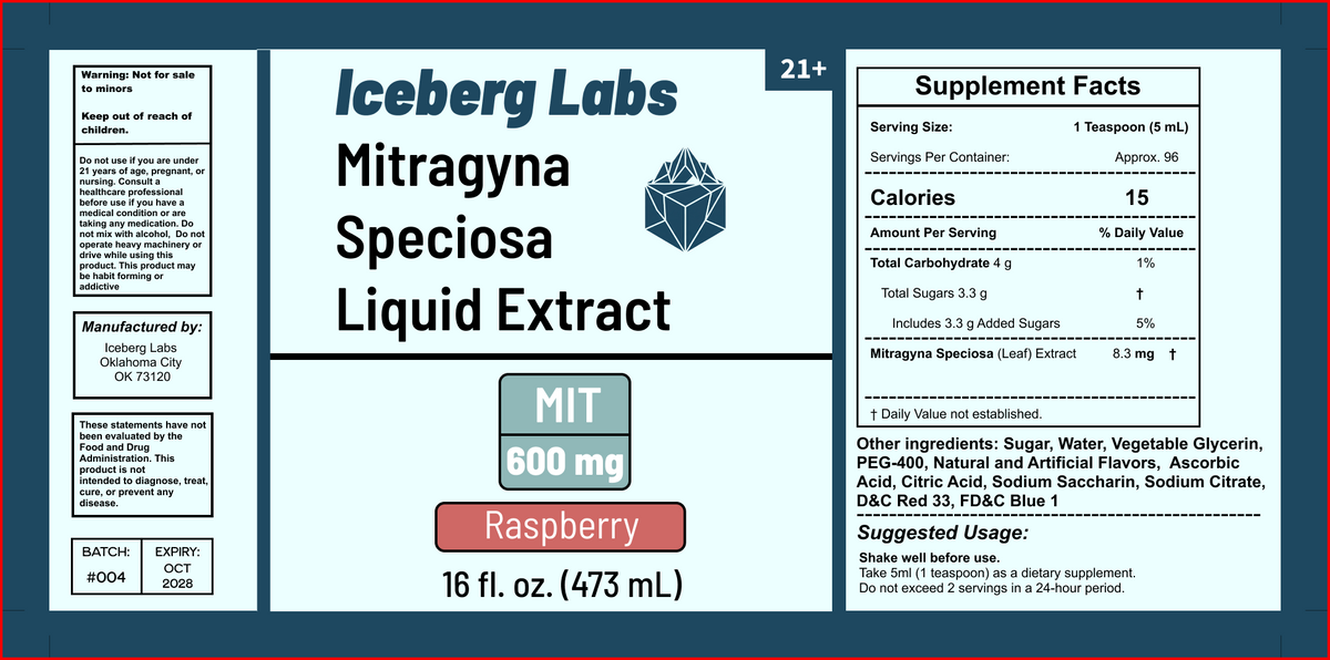 16oz MIT Liquid Extract - 400mg MIT